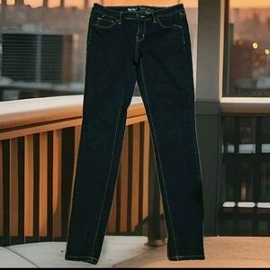 Mossimo Jeans Y2k Denim Faux Front Pockets Low Rise Skinny Dark Wash 8/29